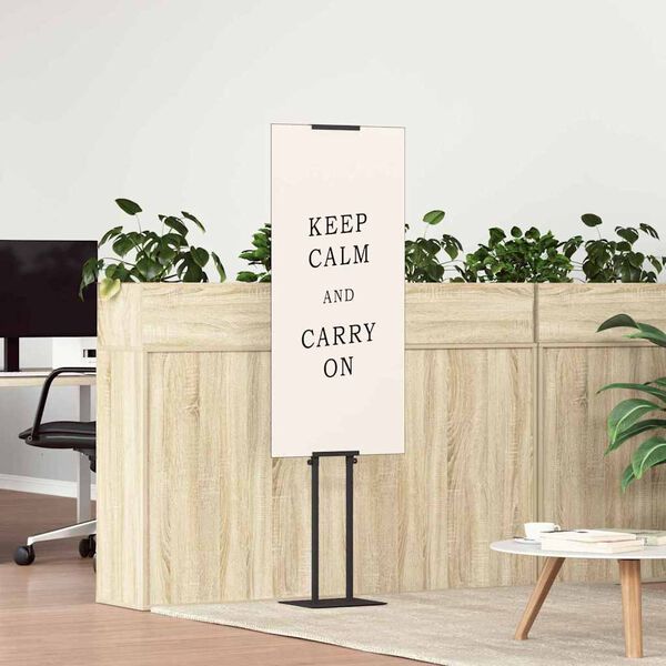 vidaXL Pr&eacute;sentoirs de salon Noir 30 x 23,5 x 210 cm Acier