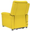 vidaXL Fauteuil de massage Jaune clair Tissu