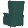 vidaXL Fauteuil de massage Vert fonc&eacute; Tissu