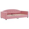 vidaXL Lit de jour avec lit gigogne rose 100x200 cm velours