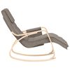 vidaXL Chaise à bascule Taupe Tissu