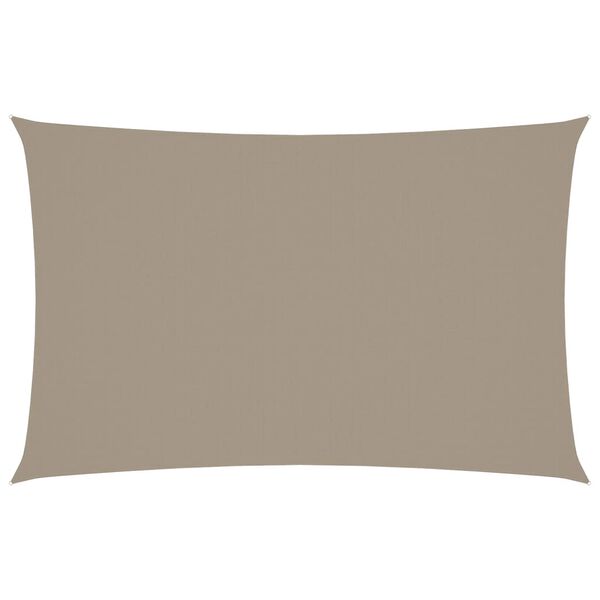 vidaXL Voile de parasol tissu oxford rectangulaire 4x7 m taupe