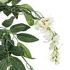 vidaXL Glycine artificielle 560 feuilles 80 cm vert et blanc