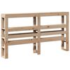 vidaXL Tête de lit avec étagères 120 cm bois massif de pin