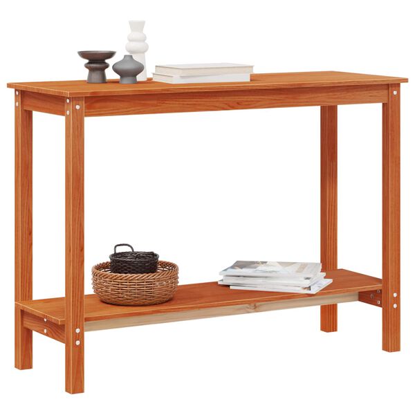 vidaXL Table console Brun Cir&eacute; 110 x 40 x 80 cm Pin massif