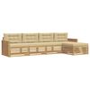 vidaXL Ensemble de canap&eacute;s d'ext&eacute;rieur 5 pc Blanc et Beige