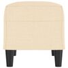 vidaXL Banc Cr&egrave;me 70x35x41 cm Tissu
