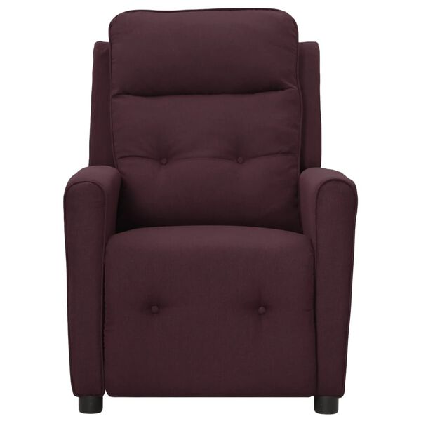 vidaXL Fauteuil de massage Violet Tissu