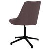 vidaXL Chaises pivotantes &agrave; manger lot de 2 marron tissu