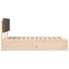 vidaXL Cadre de lit avec t&ecirc;te de lit rembourr&eacute;e Taupe 160 x 200 cm