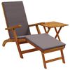 vidaXL Chaise longue inclinable et pliable 2 pcs Gris fonc&eacute;