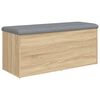 vidaXL Banc de rangement Ch&ecirc;ne Sonoma 102x42x45 cm Bois d'ing&eacute;nierie