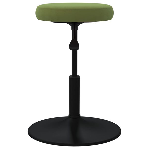 vidaXL Tabouret de massage Velours Vert clair