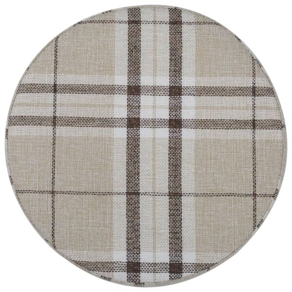 vidaXL Tabouret Bloc Tissu Rond