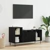 vidaXL Meuble TV Ch&ecirc;ne noir 100 x 35 x 55 cm Bois d'ing&eacute;nierie