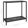 vidaXL Table console Noir 80x35x75 cm Verre tremp&eacute;