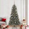 vidaXL Sapin de No&euml;l artificiel Vert 210 cm PVC, plastique et acier