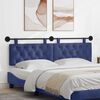 vidaXL T&ecirc;te de lit suspendue Bleu police 190 x 55 x 7 cm Velours