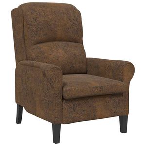 vidaXL fauteuil Marron Simili cuir