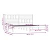 vidaXL Cadre de lit sans matelas 180x200 cm bois massif de pin