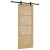 vidaXL Porte coulissante ORKDAL Naturel 83 x 211 cm Bois de pin massif