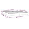 vidaXL Cadre de lit à ressorts gris clair 180x200 cm tissu