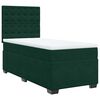 vidaXL Sommier &agrave; lattes de lit avec matelas Vert fonc&eacute; 90x200 cm