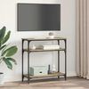 vidaXL Table console Chêne artisanal 75 x 29 x 75 cm Bois d'ingénierie