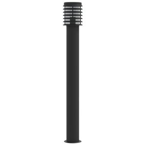 vidaXL Lampadaire d'ext&eacute;rieur noir 110 cm acier inoxydable