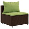 vidaXL Salon de jardin avec coussins 8 pcs marron r&eacute;sine tress&eacute;e