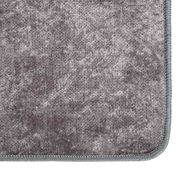 vidaXL Tapis lavable gris 400x300 cm