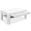vidaXL Table basse bois d'ingénierie 110x65x48 cm Blanc