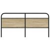 vidaXL T&ecirc;te de lit ch&ecirc;ne sonoma 180 cm acier et bois d'ing&eacute;nierie