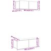 vidaXL Ensemble de meuble TV mural 2 pcs chêne artisanal