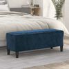 vidaXL Banc Bleu 100x35x41 cm Velours