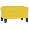 vidaXL Fauteuil avec repose-pied Jaune clair 60 cm Tissu