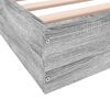 vidaXL Cadre de lit sans matelas sonoma gris 120x200cm bois ingénierie