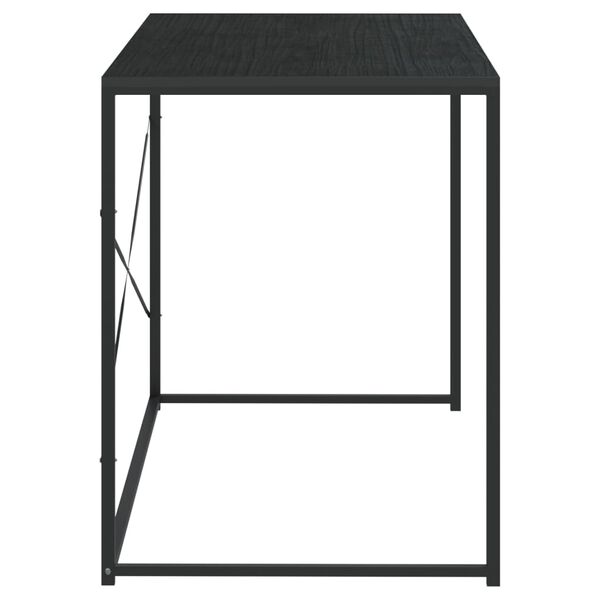 vidaXL Bureau d'ordinateur Noir 110x60x70 cm Bois d'ing&eacute;nierie