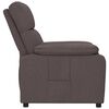vidaXL Fauteuil inclinable Marron foncé Tissu