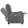 vidaXL Fauteuil de massage inclinable Gris clair Tissu