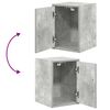 vidaXL Armoires murales de garage 2 pcs gris b&eacute;ton bois d'ing&eacute;nierie