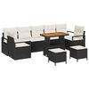 vidaXL Ensemble de canap&eacute; de jardin 10 pc Noir polyrotin