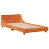 vidaXL Cadre de lit sans matelas cire marron 90x190 cm bois pin massif