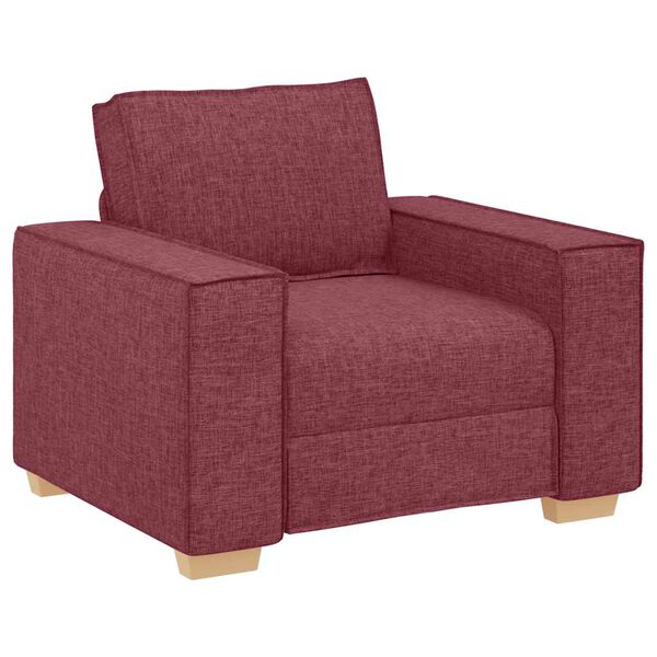 vidaXL Canap&eacute; Fauteuil Rouge Vin 100x78x84 cm Tissu