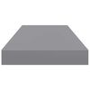 vidaXL &Eacute;tag&egrave;res murales flottantes 2 pcs Gris 60x23,5x3,8 cm MDF