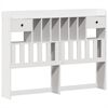 vidaXL Lit bibliothèque sans matelas blanc 150x200 cm bois pin massif