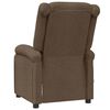 vidaXL Fauteuil de massage Marron Tissu
