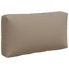 vidaXL Coussins de palette lot de 3 taupe tissu