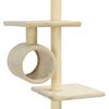 vidaXL Arbre &agrave; chat avec griffoirs en sisal 260 cm Beige