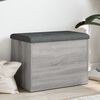 vidaXL Banc de rangement sonoma gris 62x42x45 cm bois d'ing&eacute;nierie